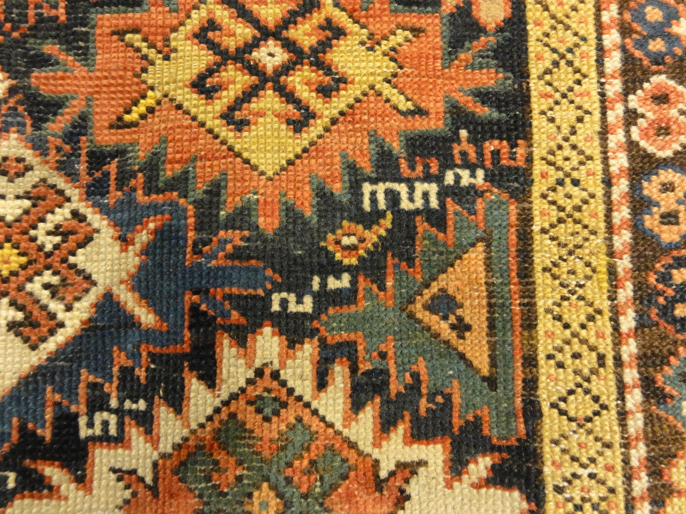 Antique Shirvan Runner Rug. A piece of authentic antique genuine woven carpet art sold by Santa Barbara Design Center, Rugs and More.