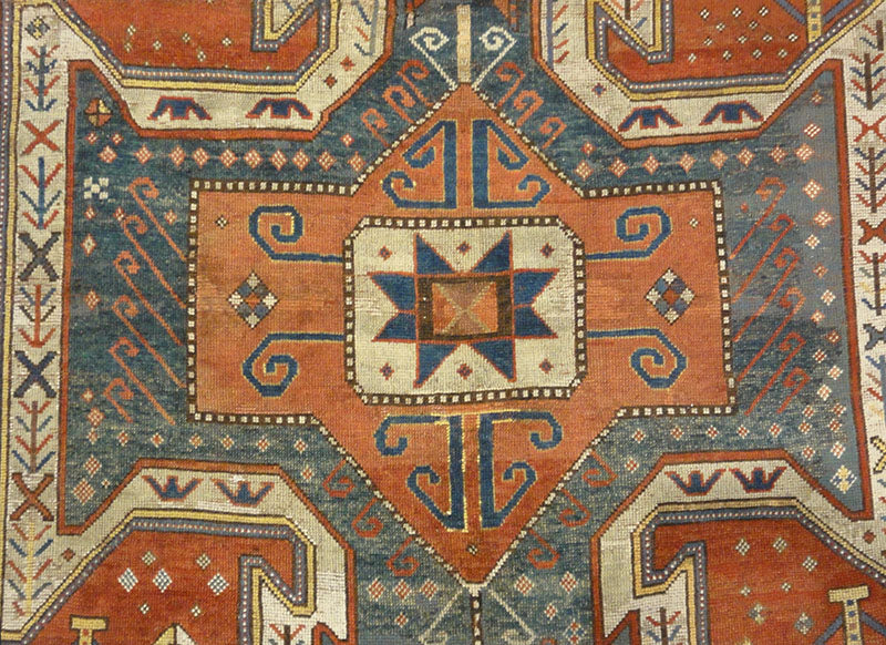 Antique Sewan Kazak Woven CA 1860 30817