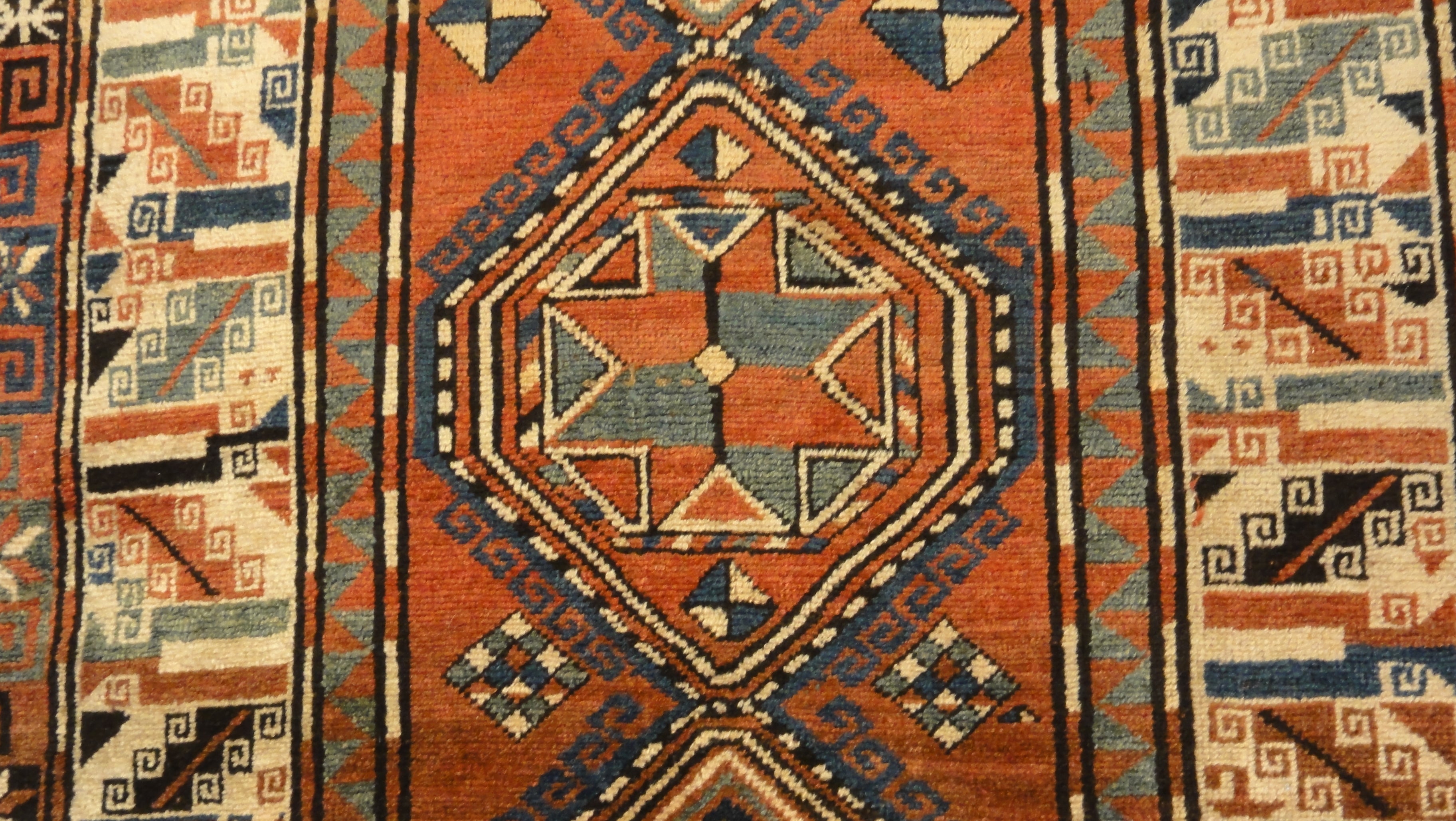 34570 Antique Kazak Rug