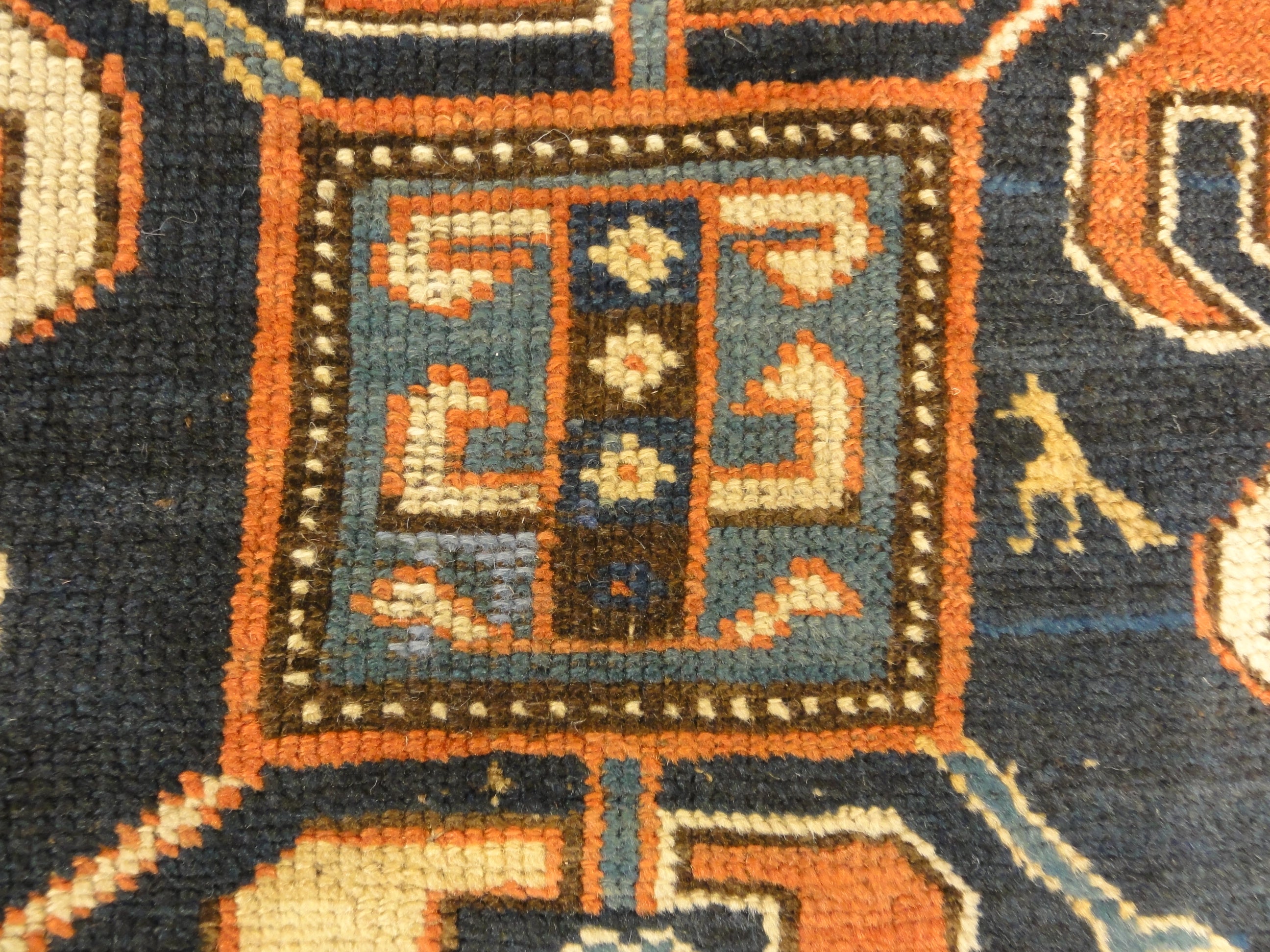30538 Antique Rare Cloudband Caucasian Chondzoresk Rug