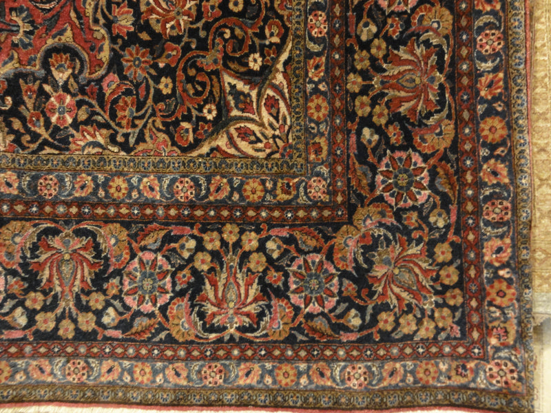 Antique Manchester Kashan Rug 35378