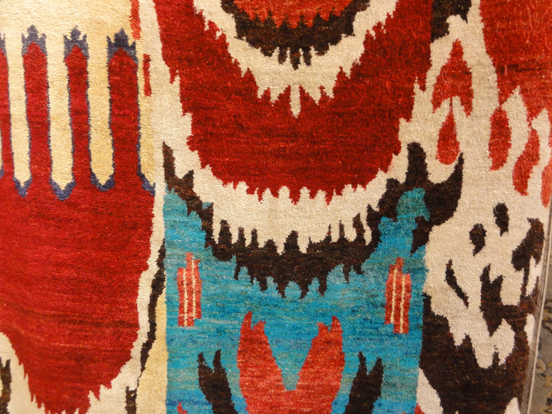 43802 Fine Silk Ikat Rug