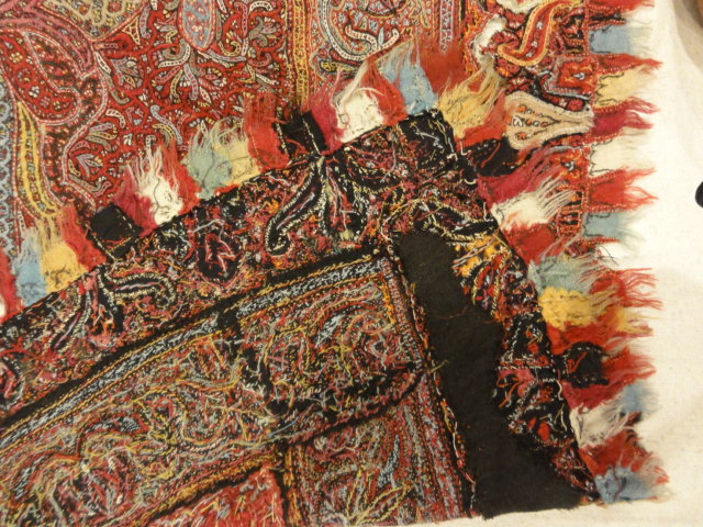 Rasht Embroidery Circa 1850 - 5'8" x 5'9" - The finest hand-knotted and natural dyed fibers. - Visit us at Rugs & More in the Santa Barbara Design Center