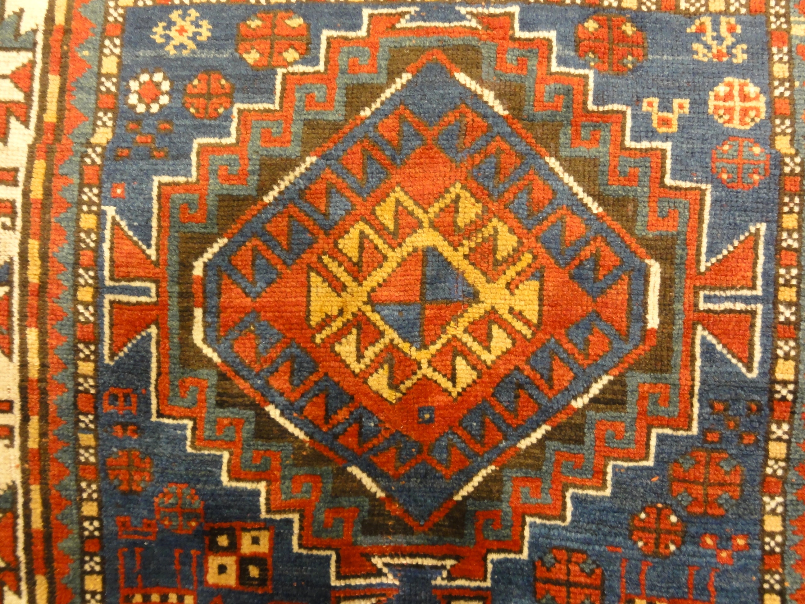 30530 Antique Kazak Rug Circa 1880