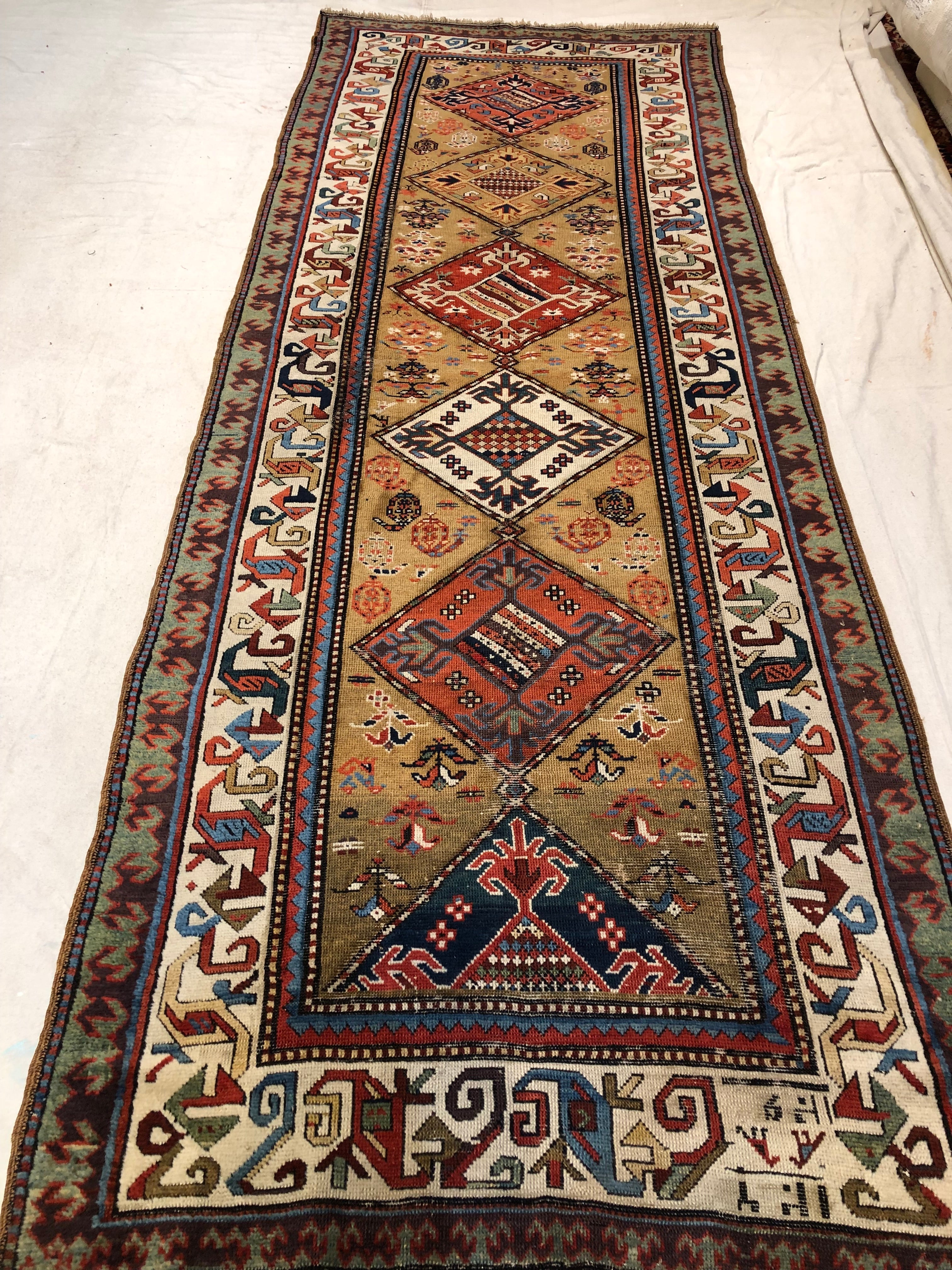 Antique Shahsavan Runner 38032