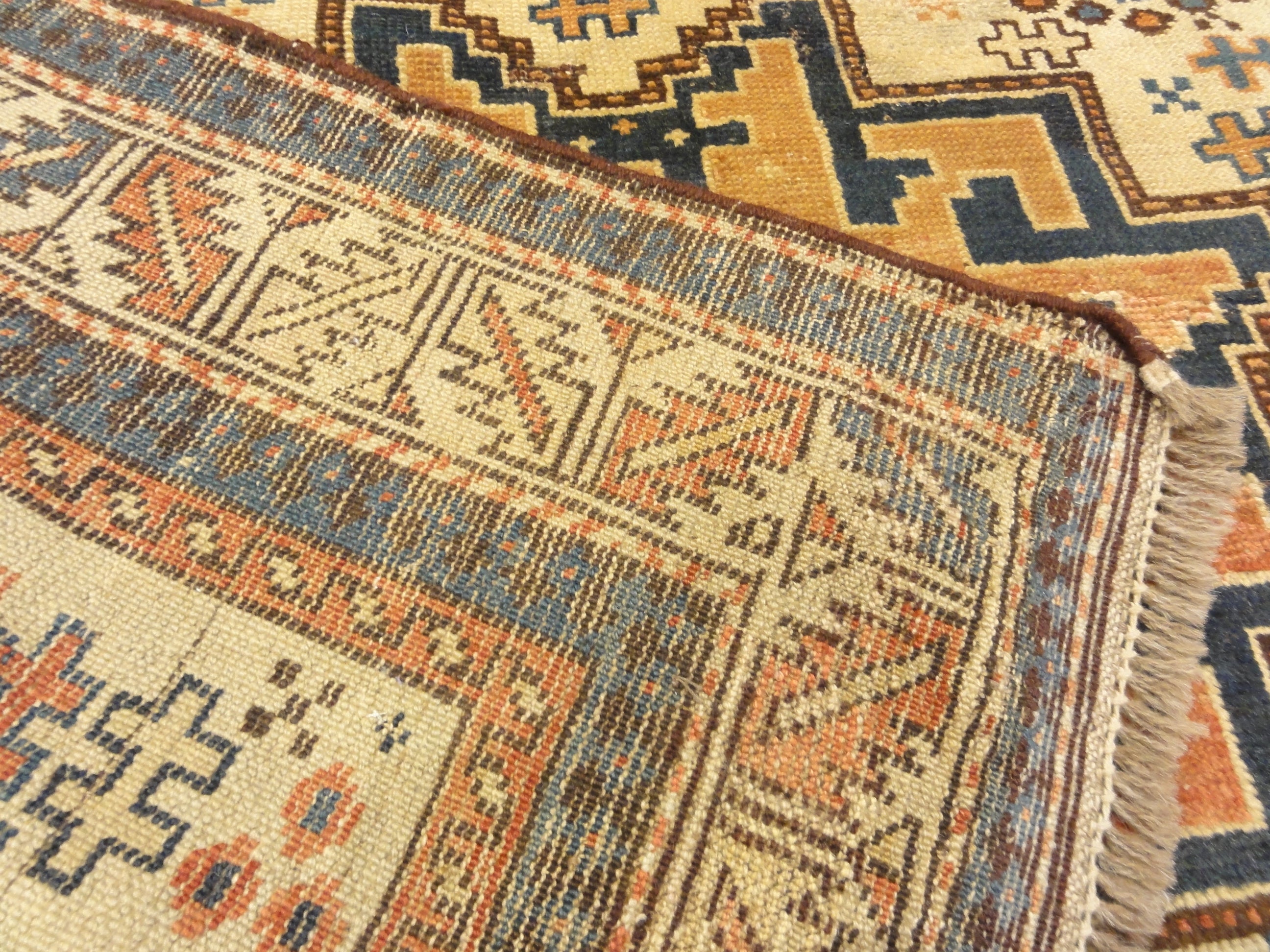 Antique CAucasian Leshgi Star Rug Circa 1880s 30491