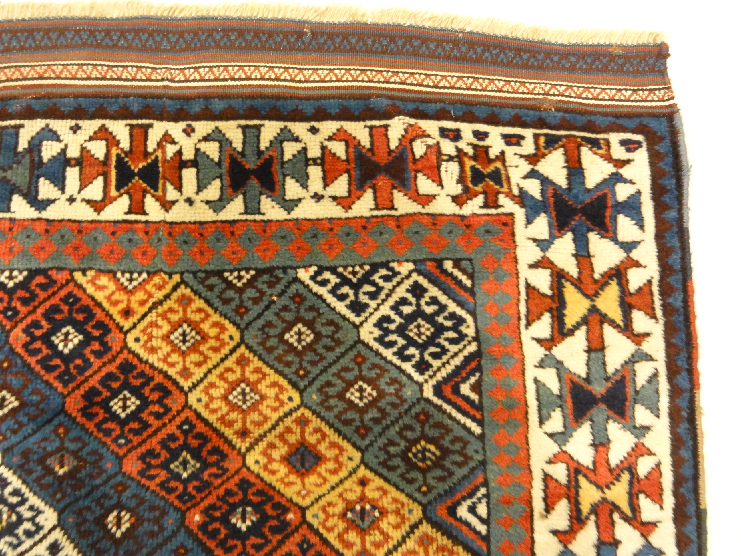 Unique Rare Jaf Kurd Rug Circa 1860s rainbow 30656