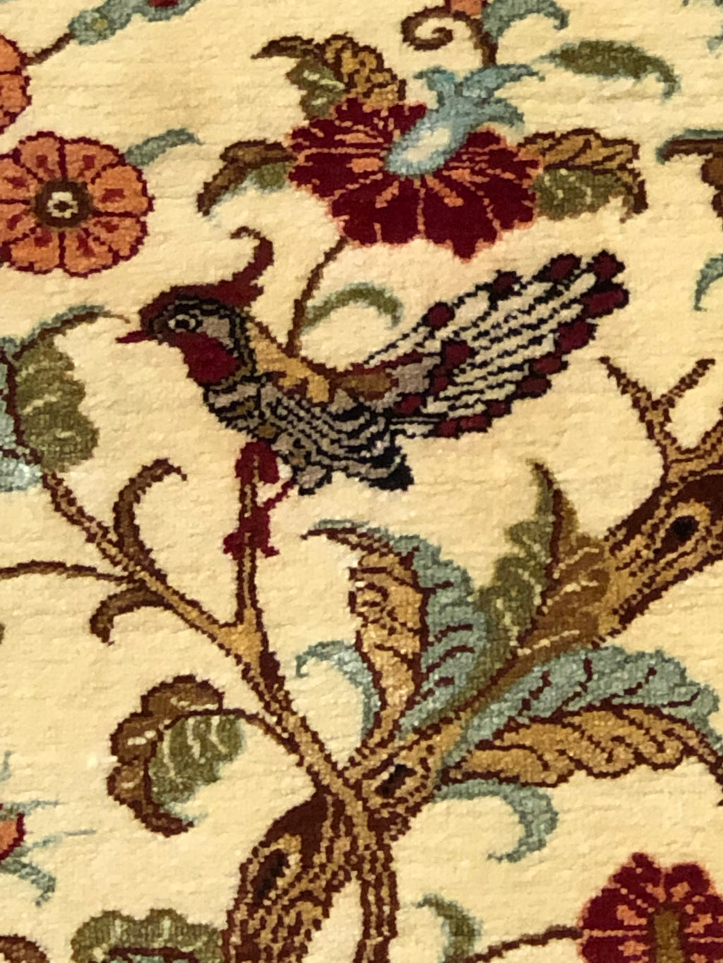 Vintage Fine Persian Silk Rug 37909