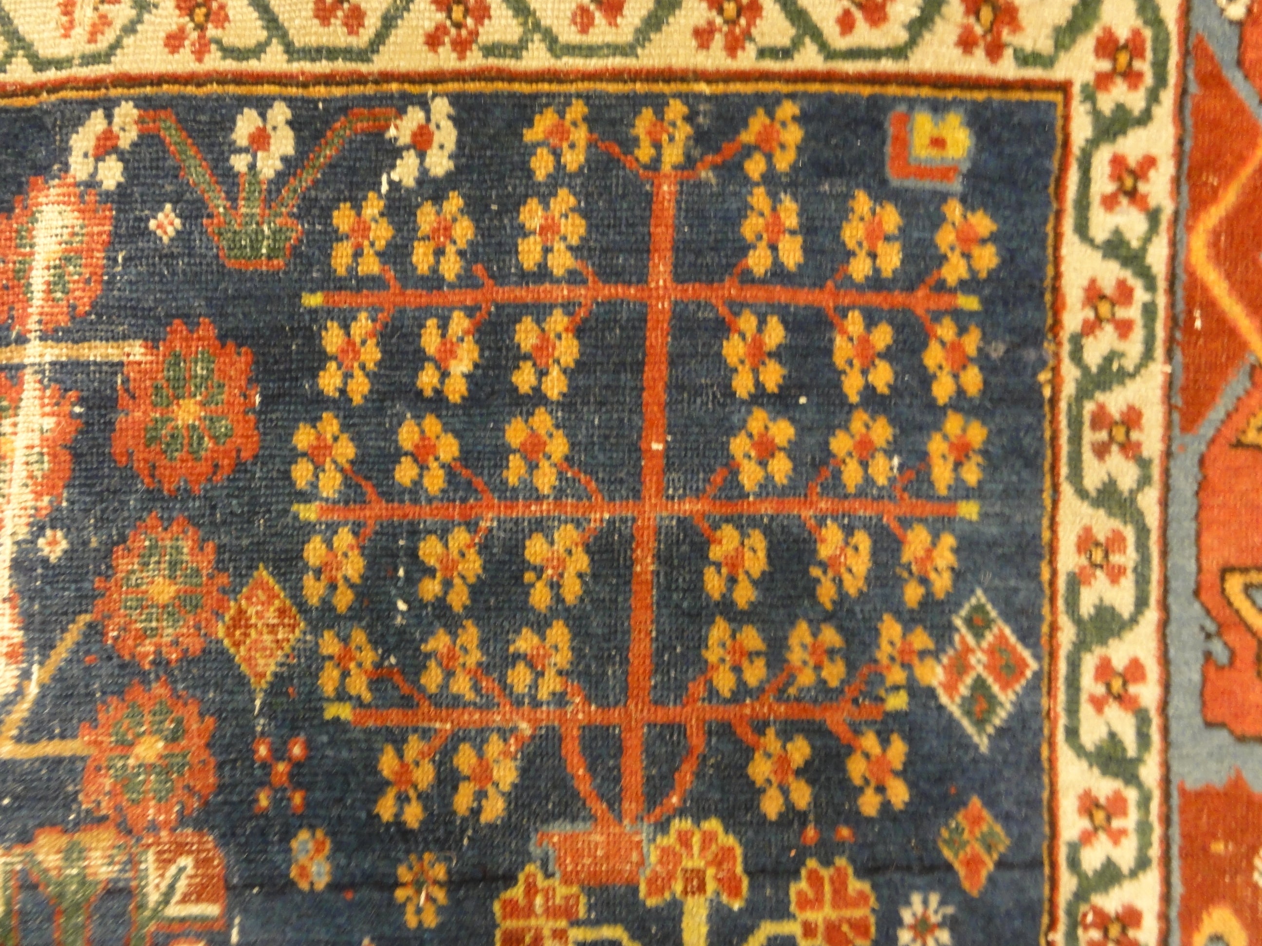 Antique Kurdish Shrub Rug Circa 17th Century 30693