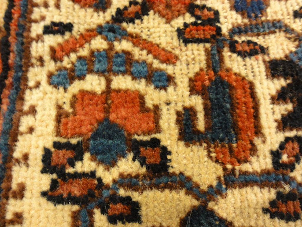 Antique Botteh Afshar Bagface. A piece of antique woven carpet art sold by Santa Barbara Design Center Rugs and More in Santa Barbara, California.