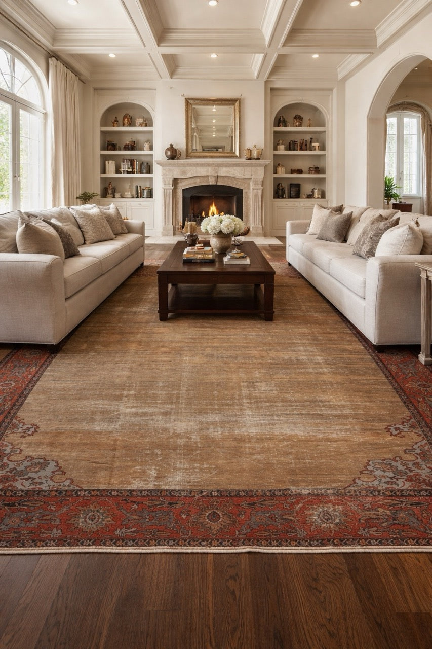 Antique Ziegler & Co Sultanabad Camel Hair