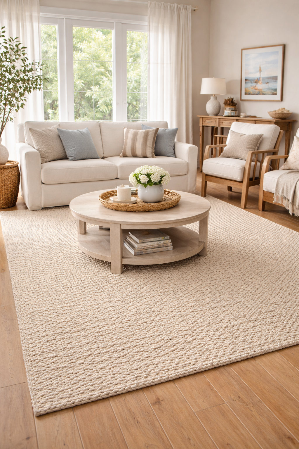Natural Handspun Jute Rug 36821
