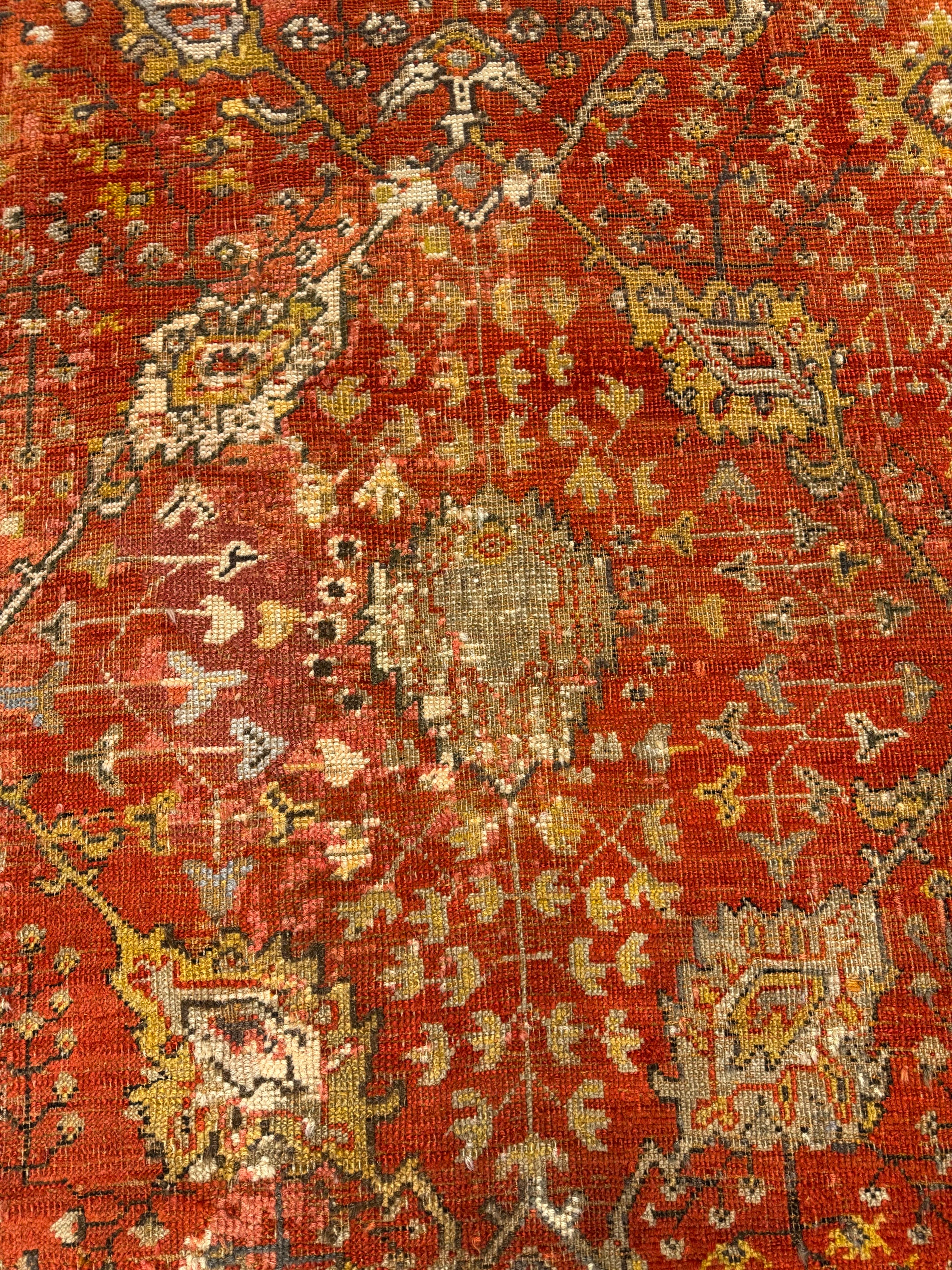 Rare Antique Turkish Oushak 25232