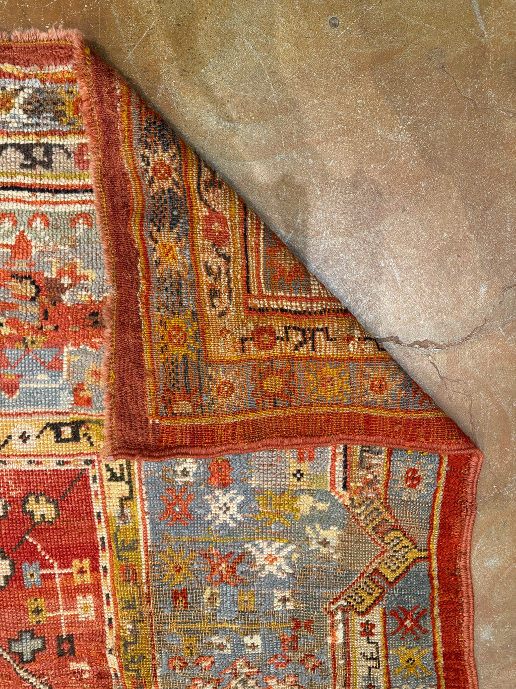 Rare Antique Turkish Oushak 25232