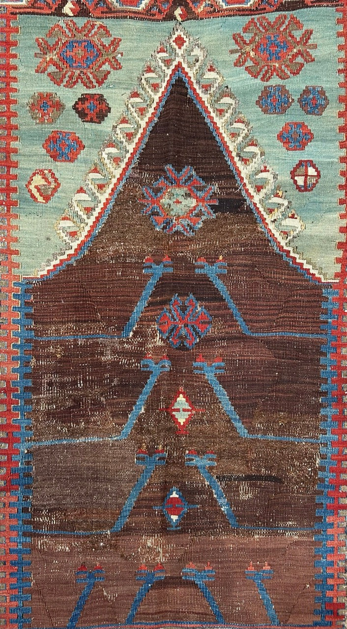 Antique Erzerum Prayer kelim Anatolia 25298
