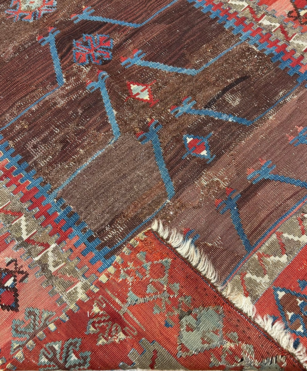 Antique Erzerum Prayer kelim Anatolia 25298