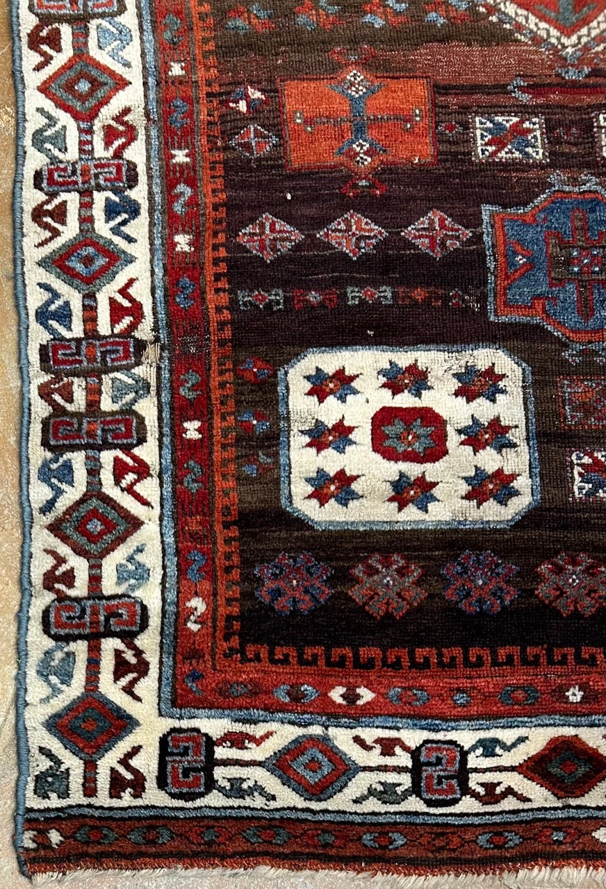 Antique Turkish Antep Rug of Scarce Design 25285