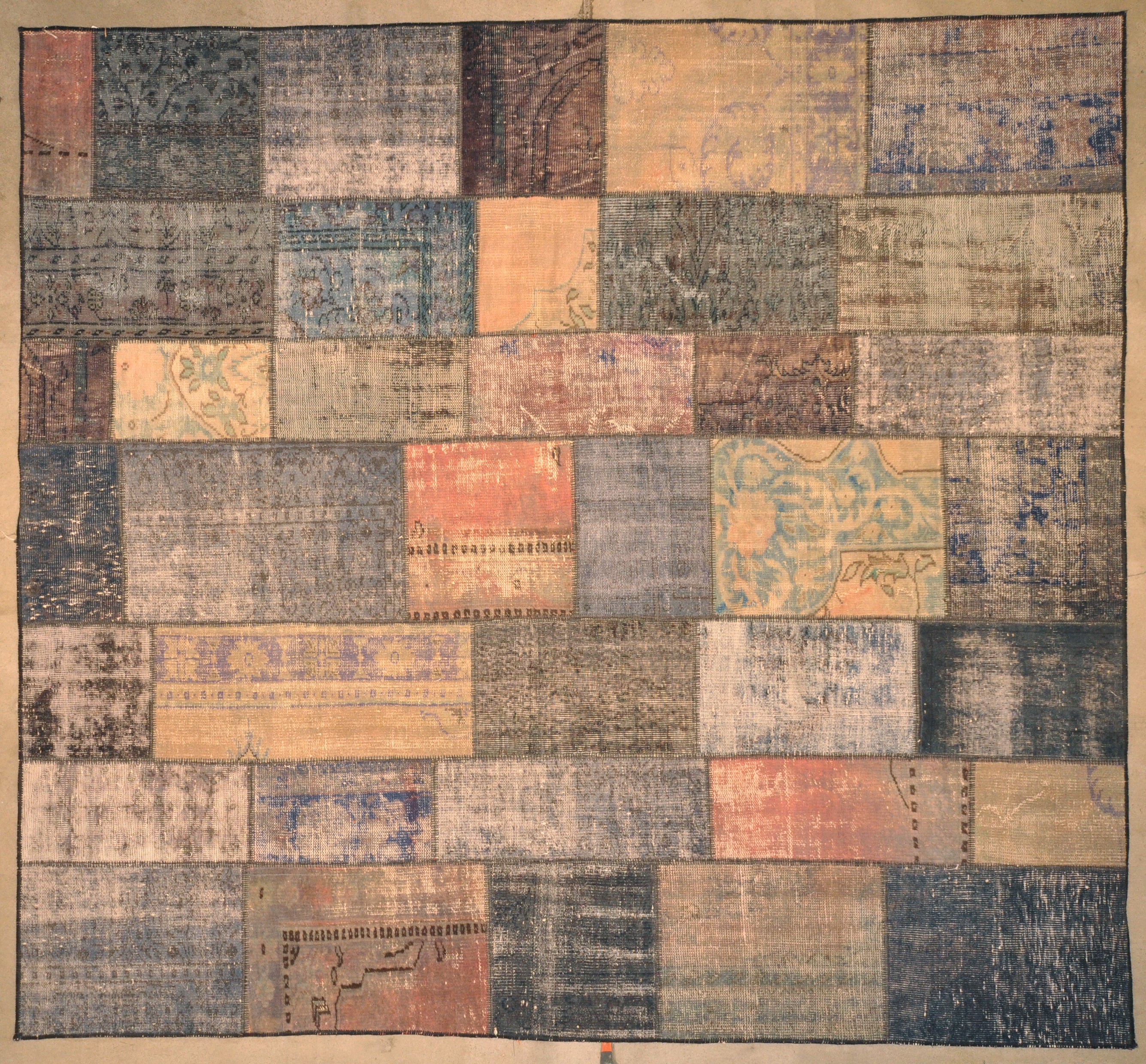 Patchwork Blue/Grey 27592