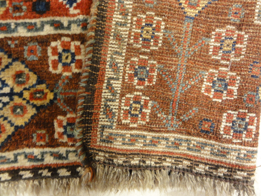Antique Persian Qashgai Woven Circa 1890 Genuine Authentic Intricate Woven Carpet Art Santa Barbara Design Center Rugs and More