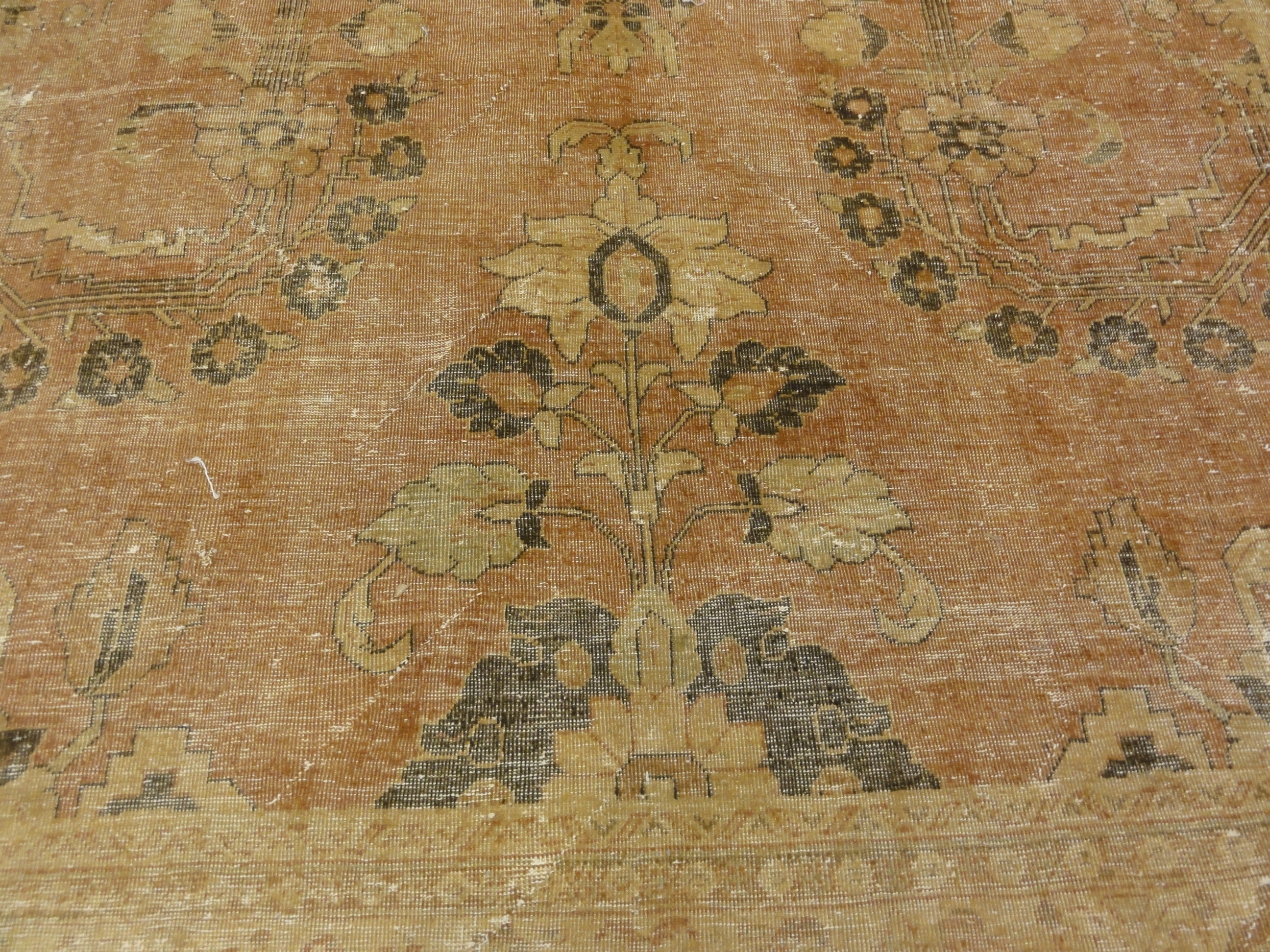 Beautiful Antique Beige Persian Tabriz Rug Genuine Woven Carpet Art Intricate Authentic Santa Barbara Design Center Rugs and More