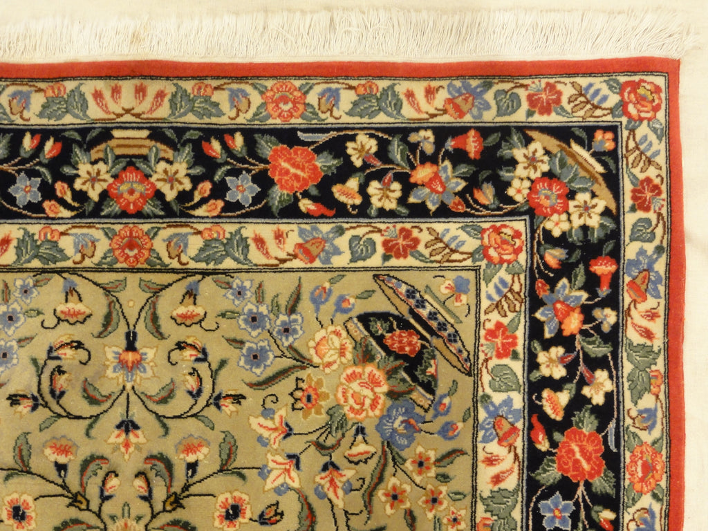 Vintage Persian Qum 33271