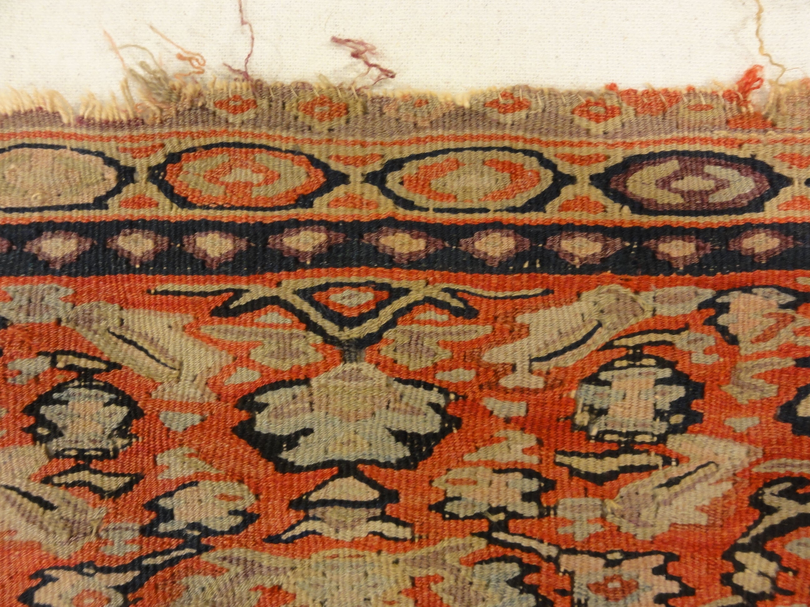 Antique Senneh Second Half of 19th Century. A piece of antique woven carpet art sold by Santa Barbara Design Center Rugs and More Santa Barbara California