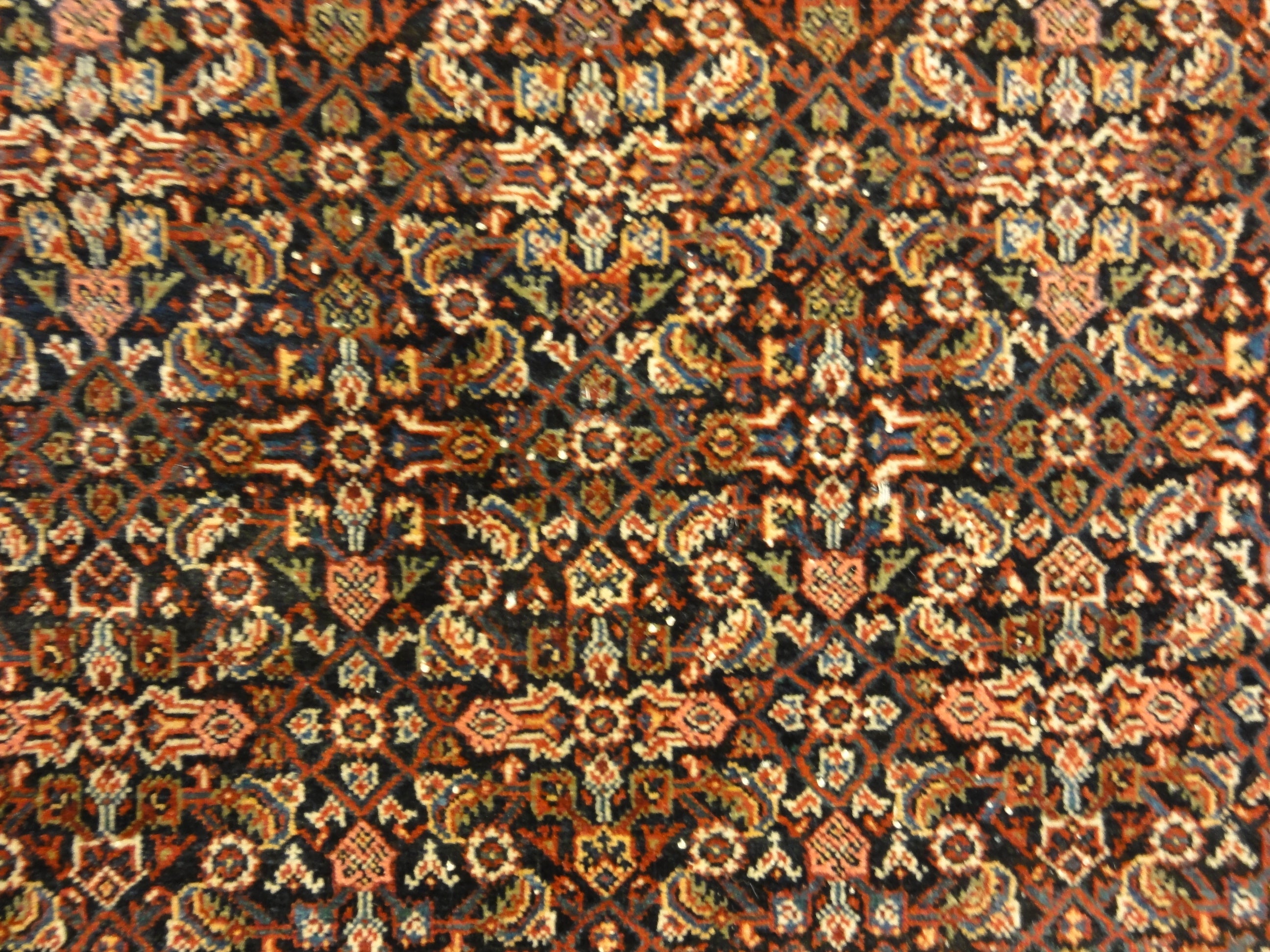 Rare Antique Persian Henna Flower Fine Herati Farahan 30128