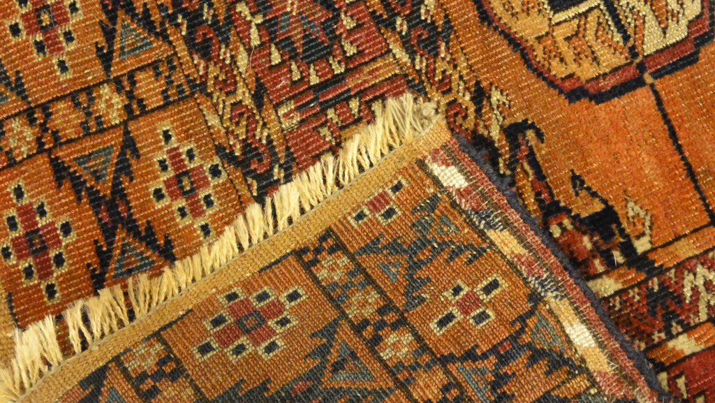 34593 Antique Turkaman Rug