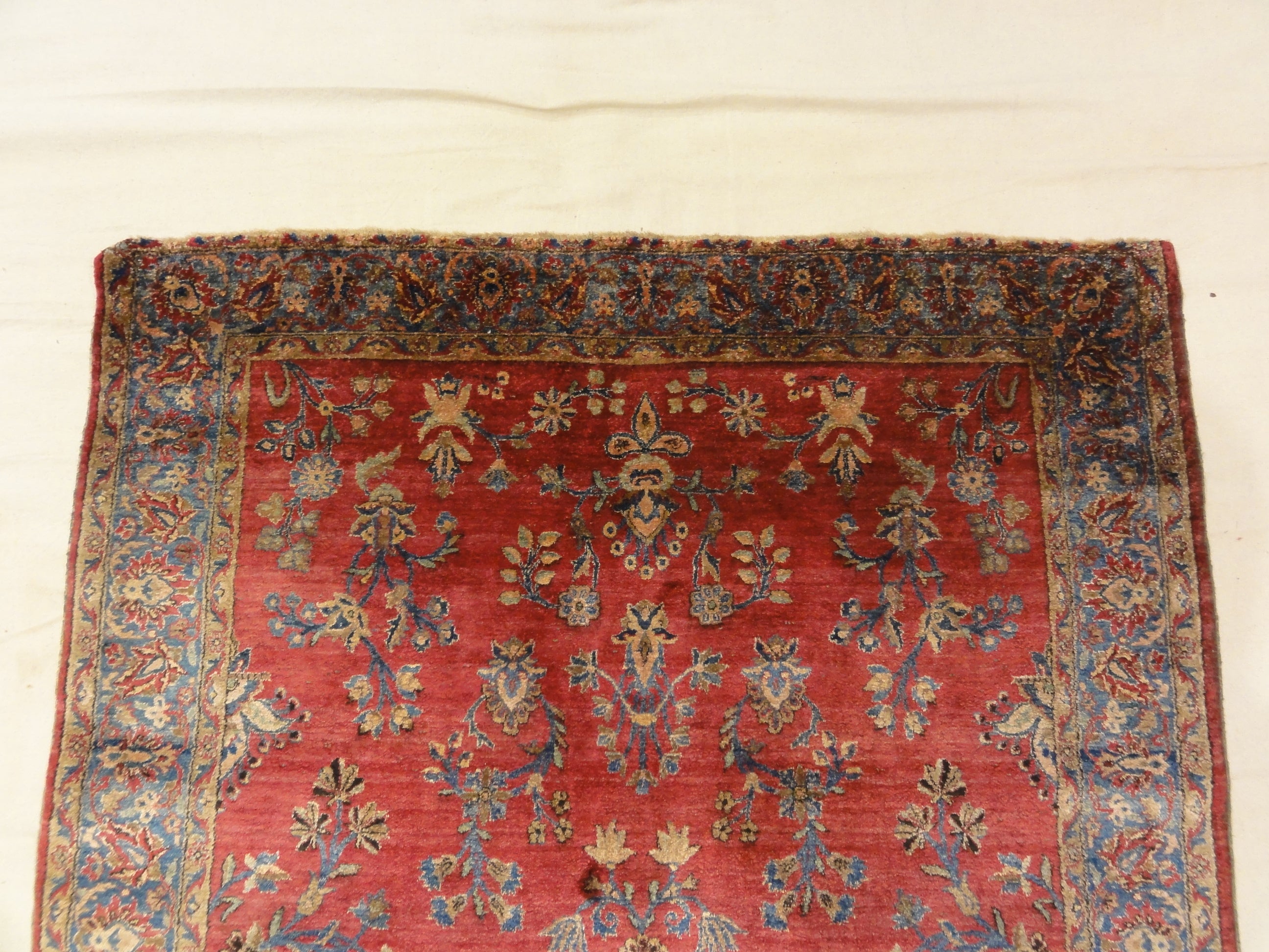 Antique Finest Silk Persian Kashan ca.1890 30044