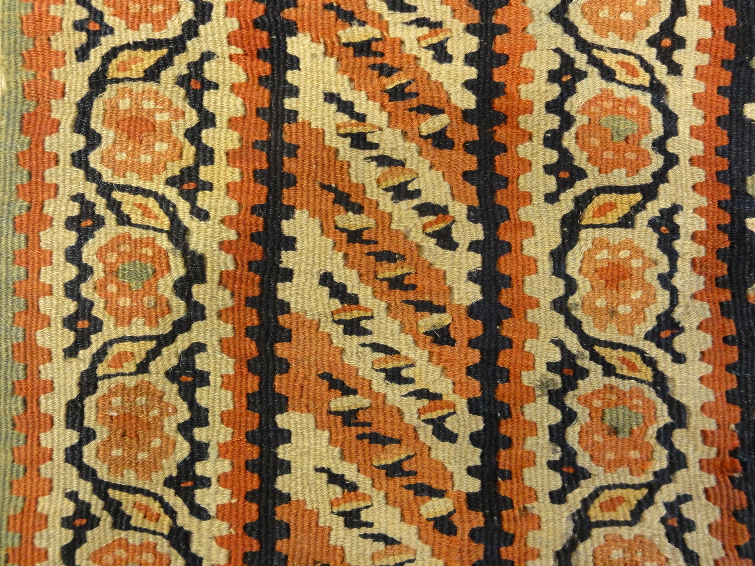 Antique Persian Bijar Kilim Flat Woven 19th Century 30226