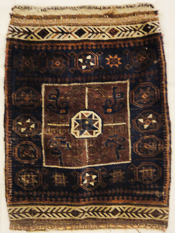 Antique Baluch Tribal Bagface rugs and more oriental carpet 31681-