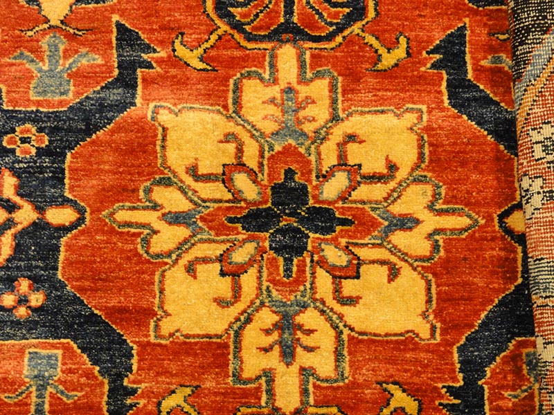 Finest Dragon Kazak Caucasian Rug Blessed by HH Dalai Lama 43700