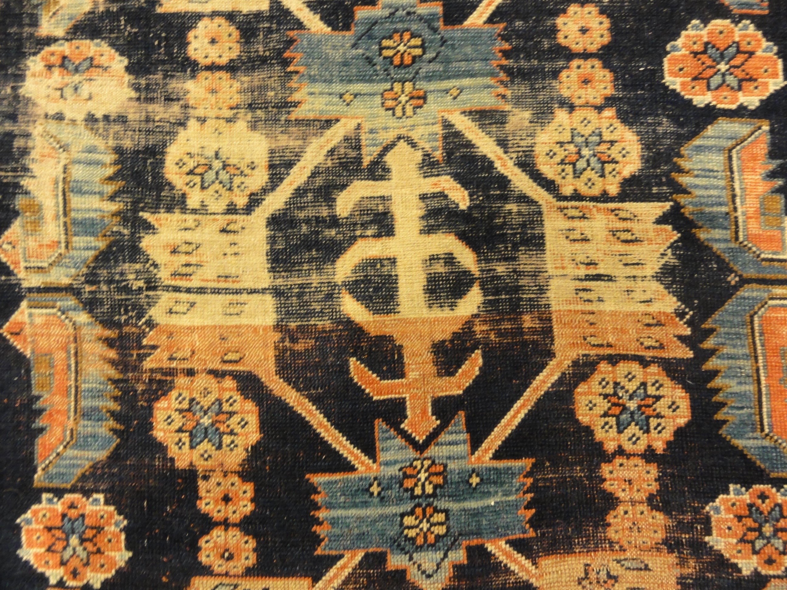 Antique Proto Kurdish Rug Early 19th Century. A piece of genuine authentic woven carpet art sold by Santa Barbara Design Center Rugs and More.
