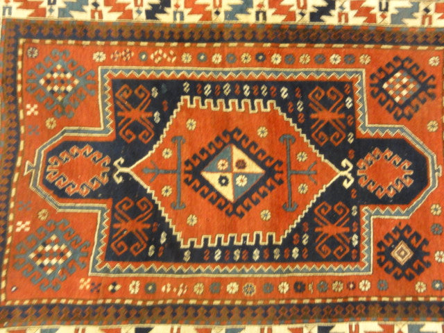 Caucasian Kazak double niche Prayer Rug 30076