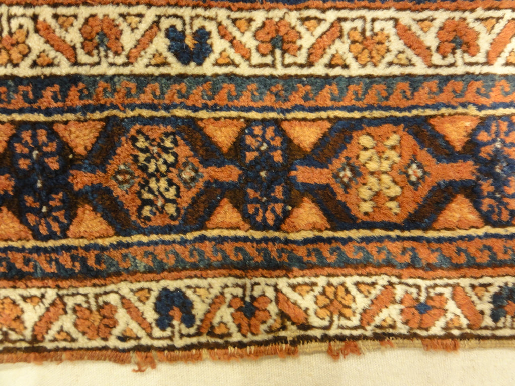 Antique Persian Afshar Medallion Botteh Genuine Woven Carpet Art Authentic Intricate Santa Barbara Design Center Rugs and More