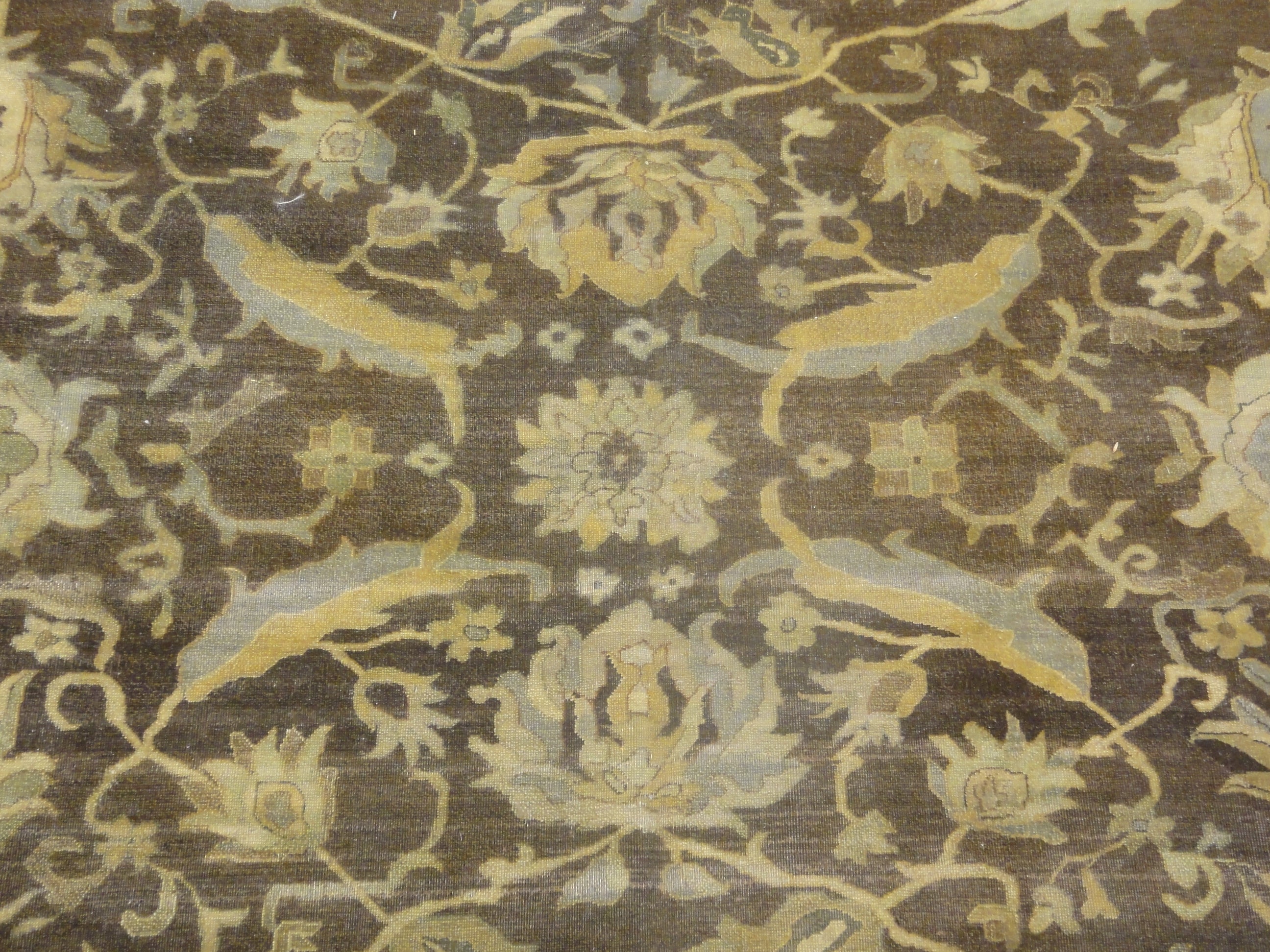 Antique Larestan Ivory Rug 30465