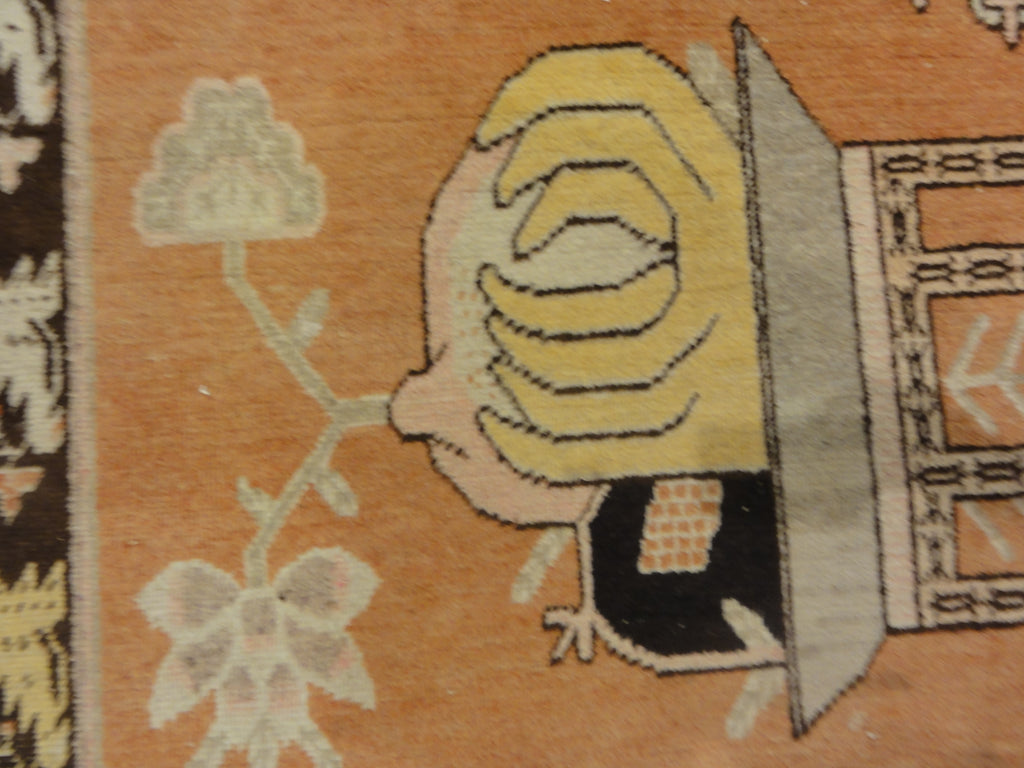 Oushak rugs began just south of Istanbul, Turkey, named after the town: Oushak. The Oushak carpet is Persian-influenced unlike most Turkish rugs. The town of Oushak has produced Turkish rugs ever since the 15th century. 