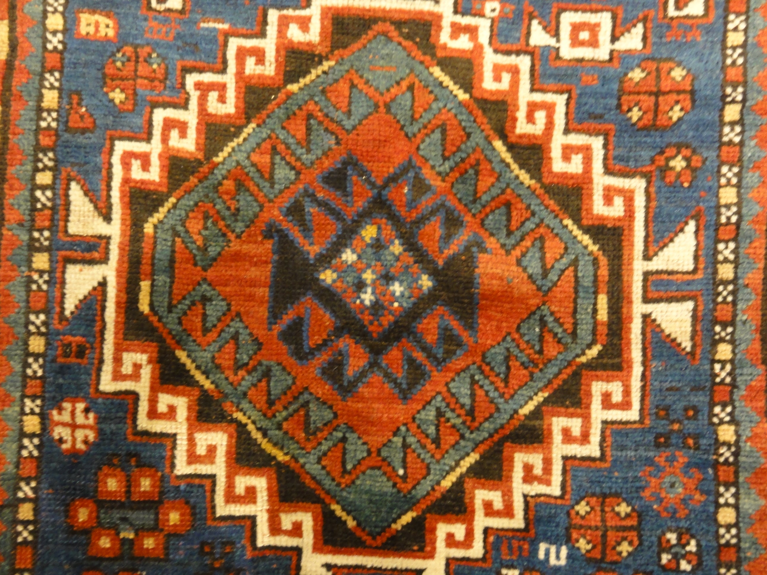 30530 Antique Kazak Rug Circa 1880
