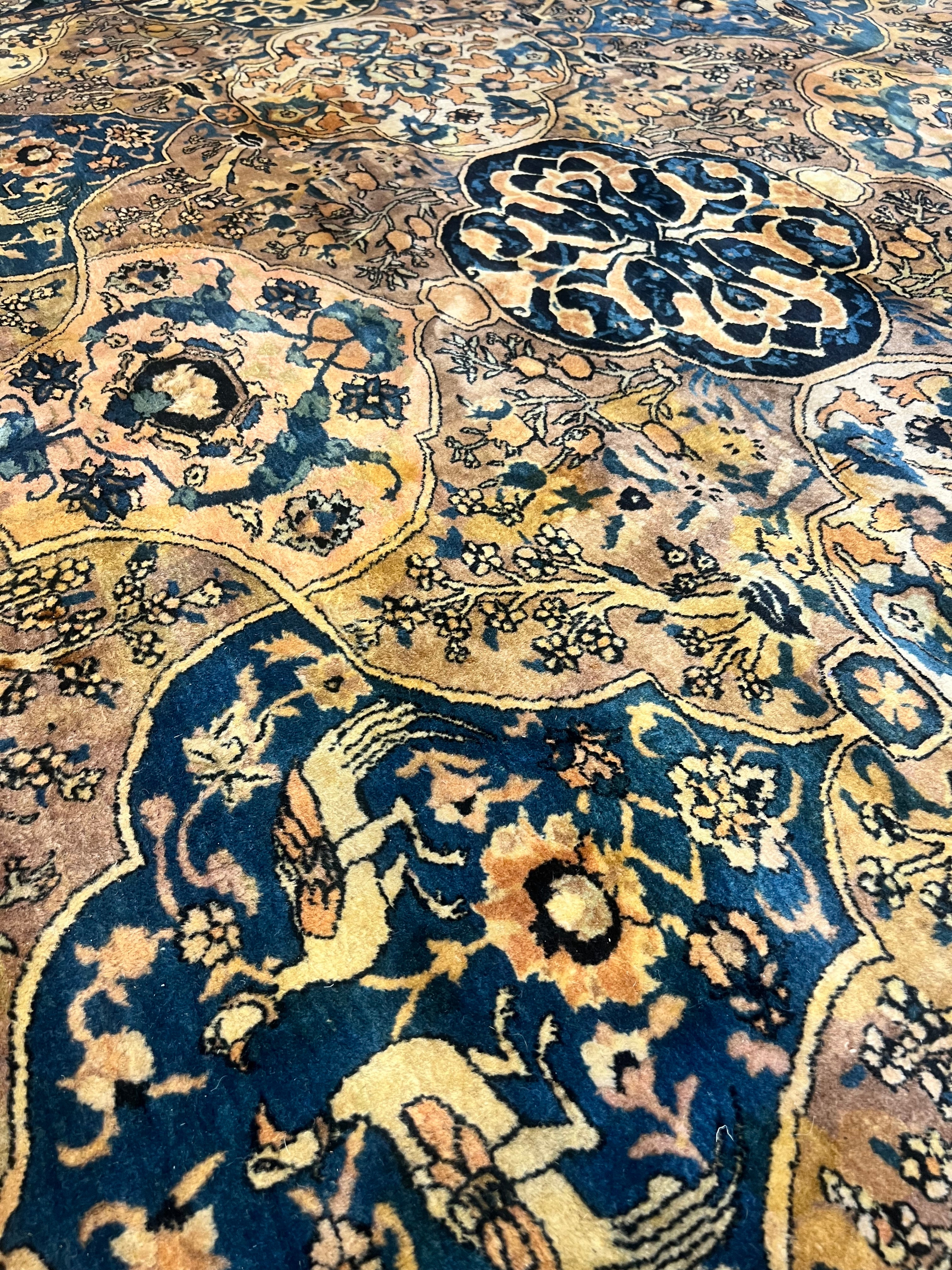 Important Antique Mughal Agra Rug 23073