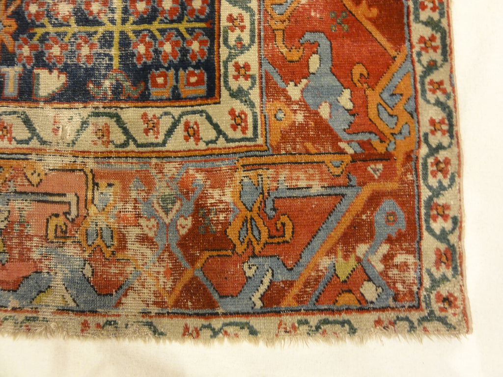 Antique Kurdish Shrub Rug Circa 17th Century A piece of genuine authentic woven carpet art sold by Santa Barbara Design Center Rugs and More.