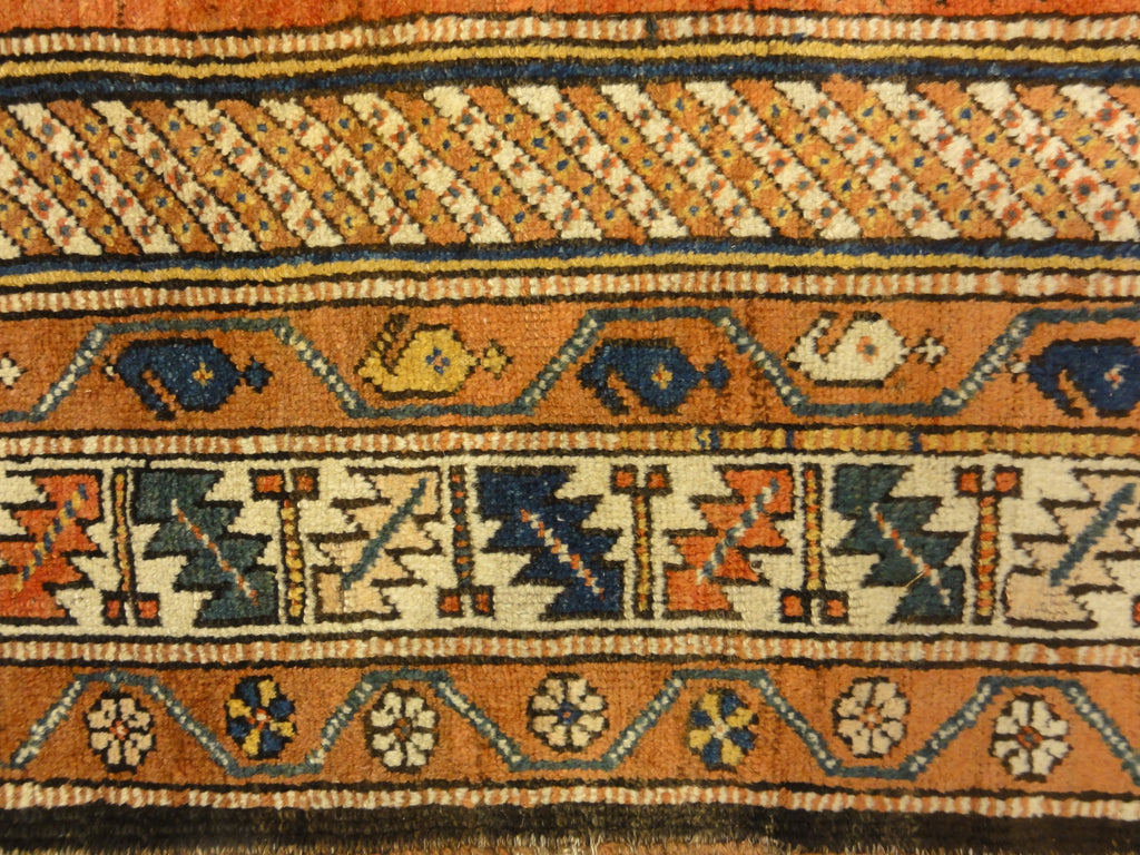 Antique Persian Kurdish Rug Wool Foundation Circa 1880 - Rugs & More Oriental Carpet