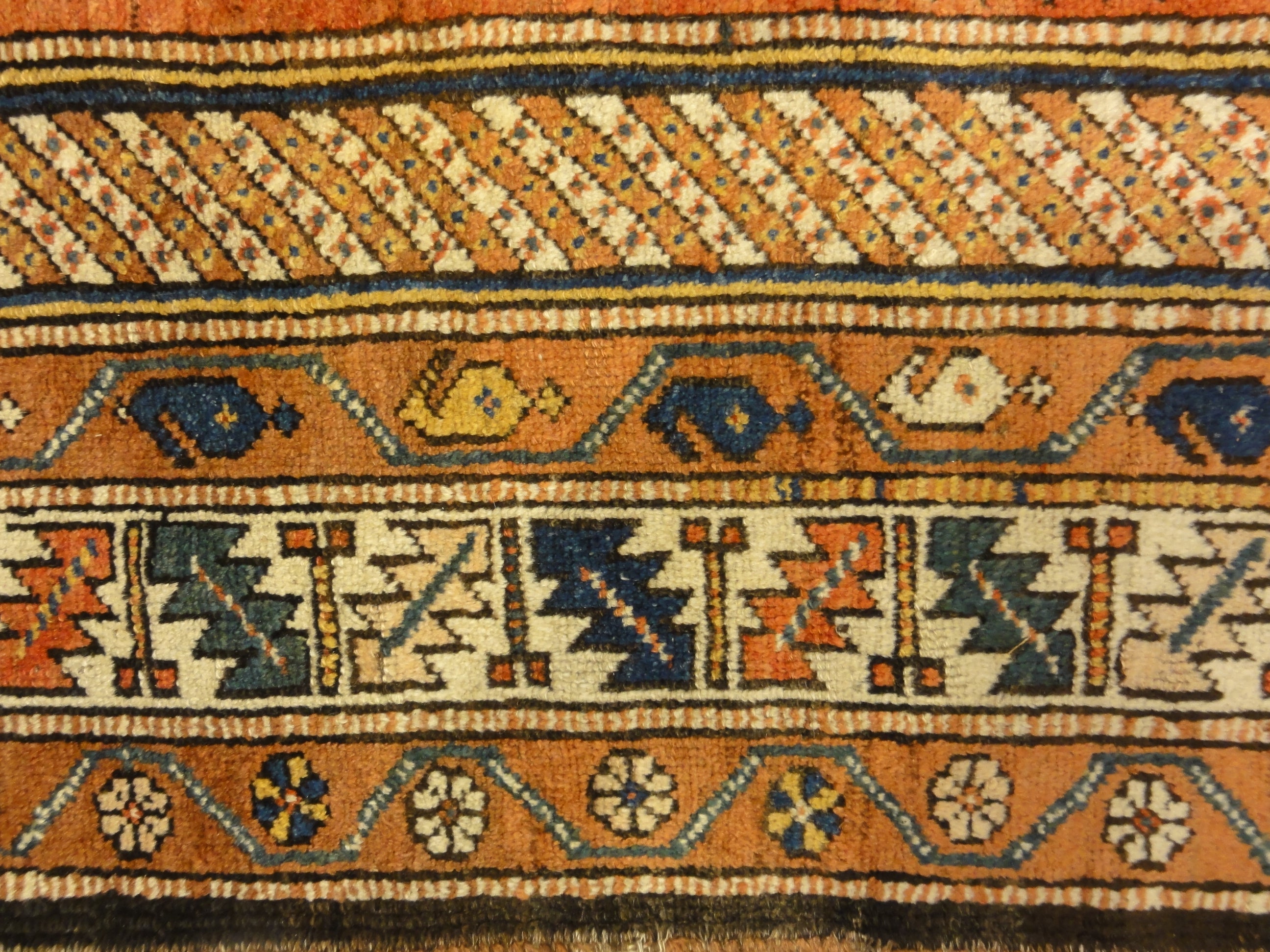 Antique Persian Kurdish Rug Wool Foundation Circa 1880 - Rugs & More Oriental Carpet