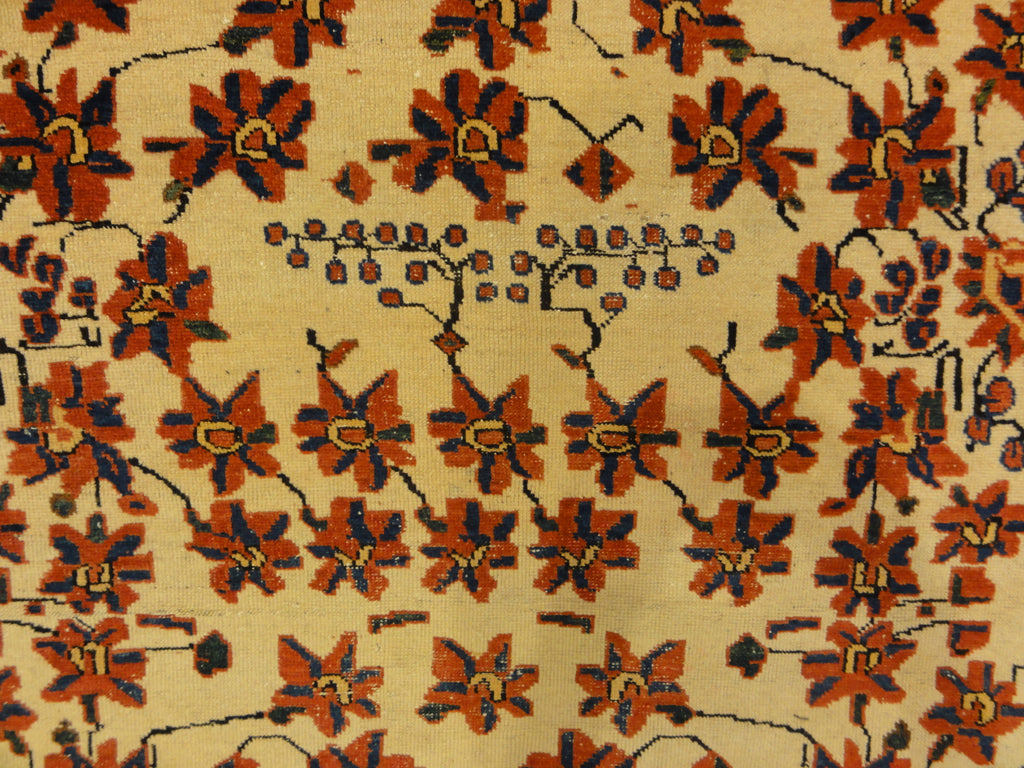 Antique Persian Afshar with All Over Floral Genuine Authentic Intricate Woven Carpet Art Santa Barbara Design Center Rugs and More
