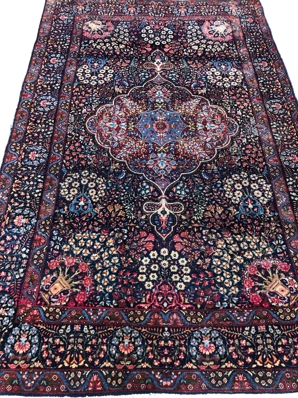 Antique Ravar Kerman Rug 38023