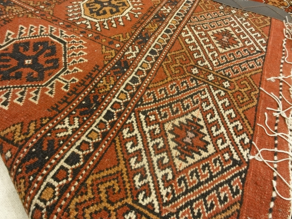 30341 Vinatge Persian Turkomen with Silk Foundation