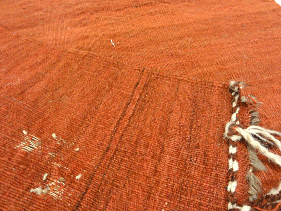 Antique Persian Khamseh Circa 1880. A piece of antique woven carpet art sold by Santa Barbara Design Center, Rugs and More in Santa Barbara, California.