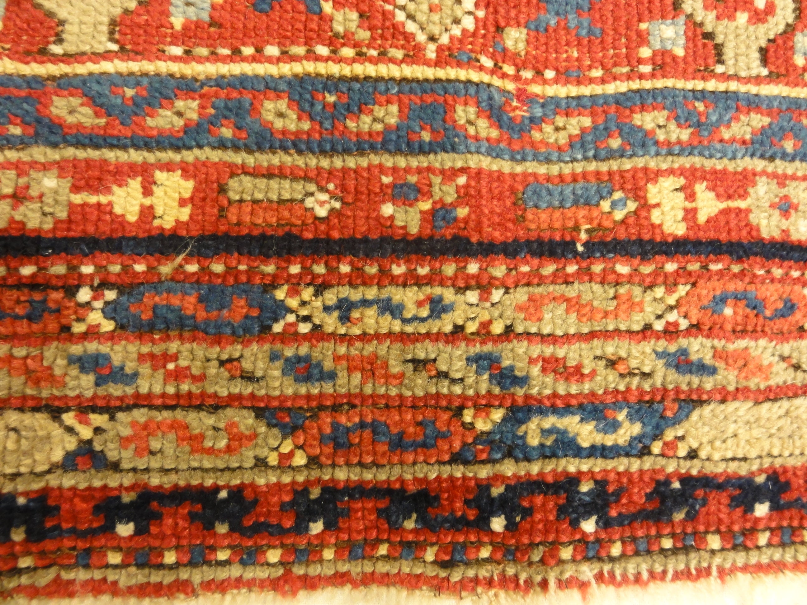 Rare Turkish Oushak Meditation Piece Circa 1800s. A very rare beautiful rug. Genuine woven carpet art sold by Santa Barbara Design Center, Rugs and More.