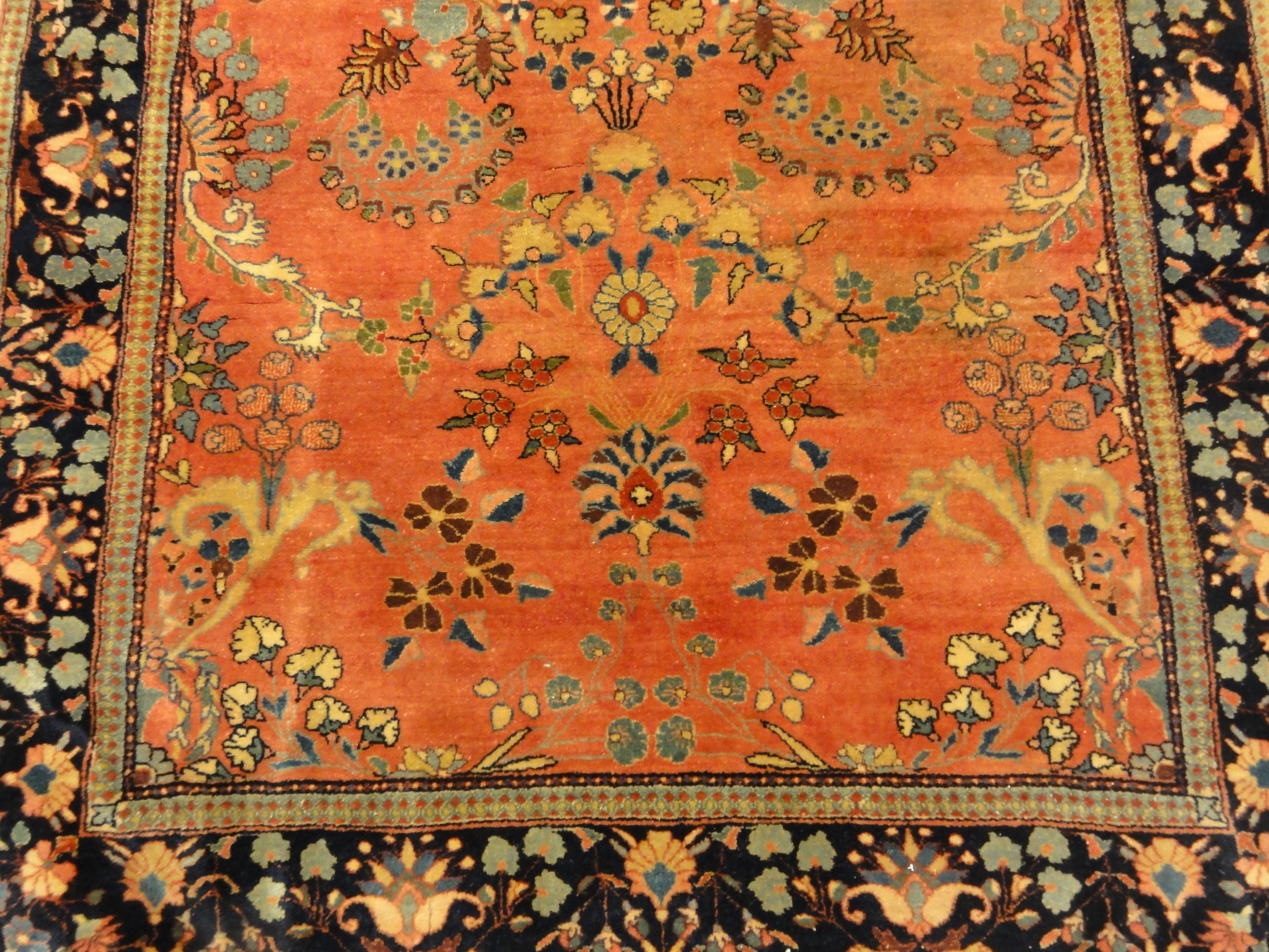 36229 Antique finest Mohajeran Sarouk in full pile