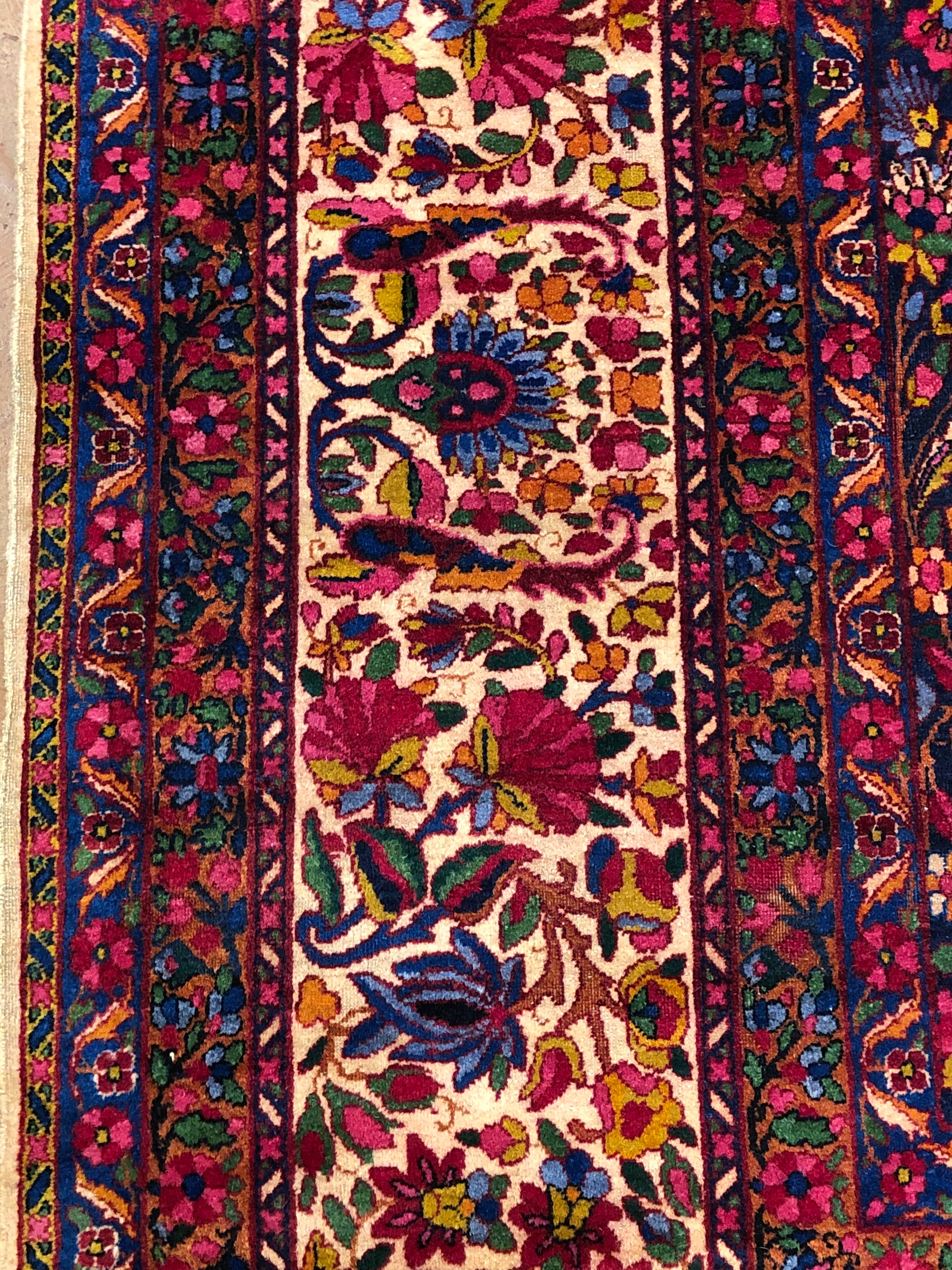 Antique Ravar Kerman Rug 38024