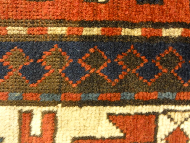 Caucasian Kazak double niche Prayer Rug 30076